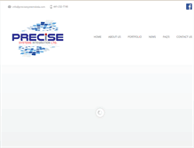 Tablet Screenshot of precisesystemsbda.com